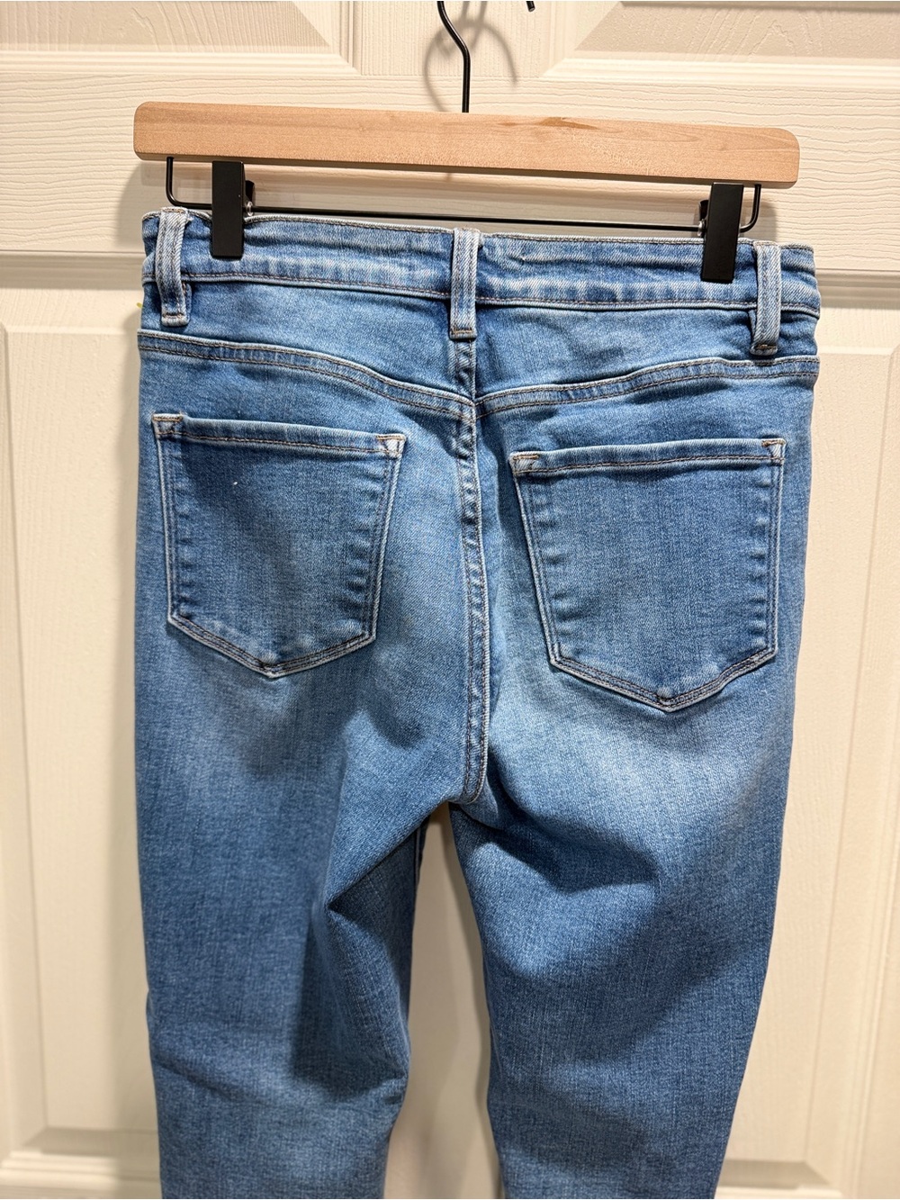 VERVET by Flying Monkey Jeans Women’s 26 Light Wash High Rise Slim Straight - Picture 10 of 12
